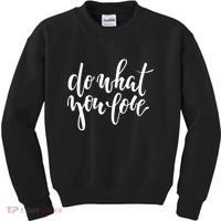 Do What You Love Positive Quote Kids Sweatshirt thumb 0