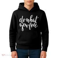 Do What You Love Positive Quote Kids Hoodie thumb 4