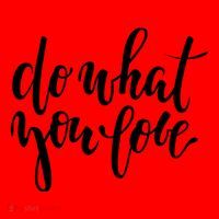Do What You Love Positive Quote Santa Hat thumb 1