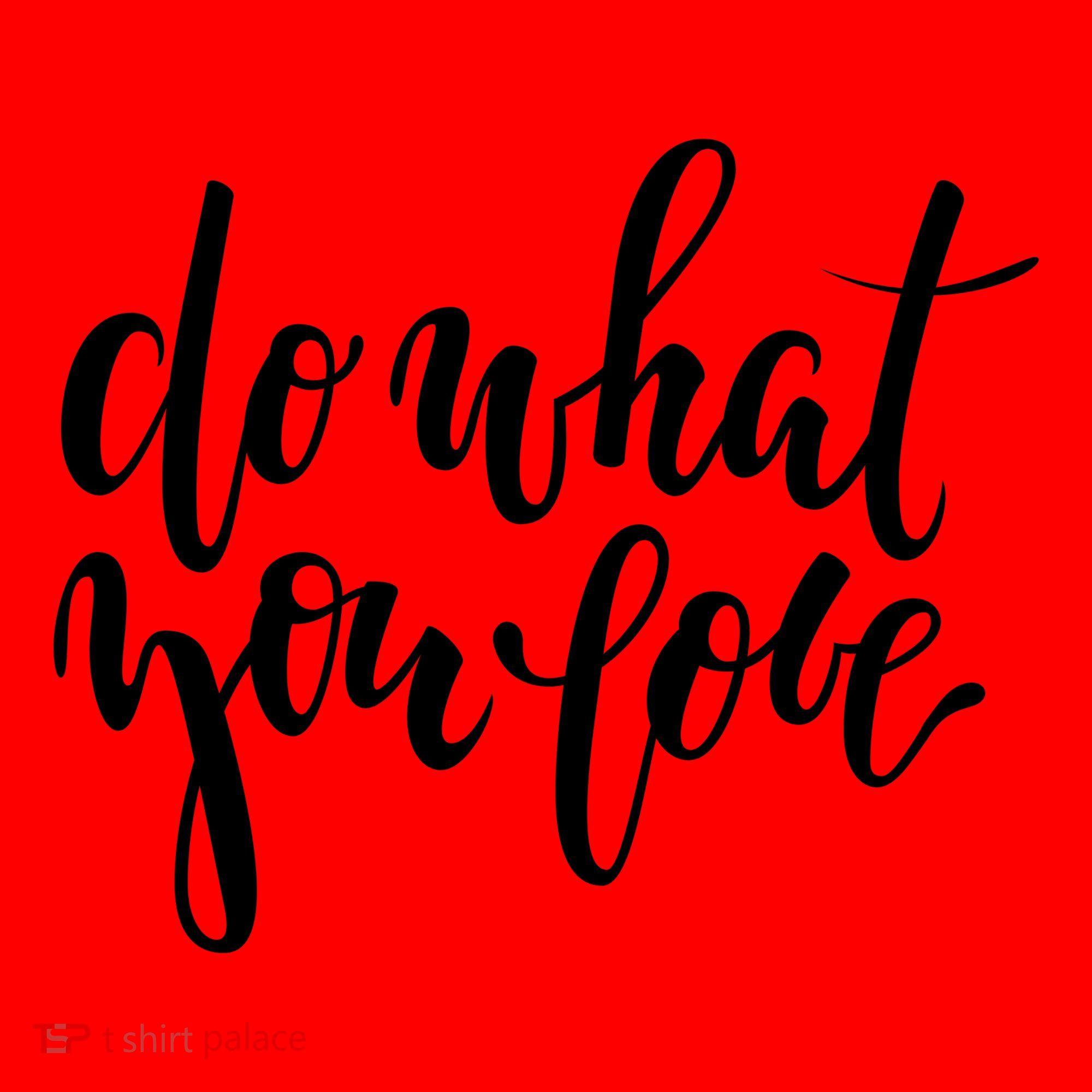 Do What You Love Positive Quote Santa Hat