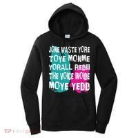 DonT Waste Your Time On Me YouRe Already The Voice Inside Women's Hoodie thumb 0
