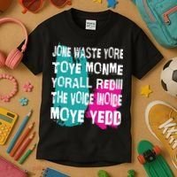 DonT Waste Your Time On Me YouRe Already The Voice Inside Kids T-Shirt thumb 3