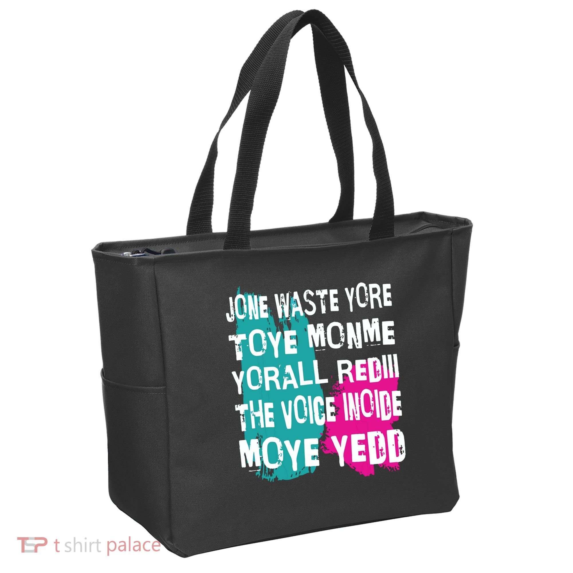 DonT Waste Your Time On Me YouRe Already The Voice Inside Tote Bag
