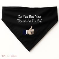 Do You Bite Your Thumb Shakespeare USA-Made Doggie Bandana thumb 0