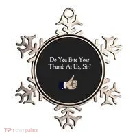 Do You Bite Your Thumb Shakespeare Ornament thumb 0