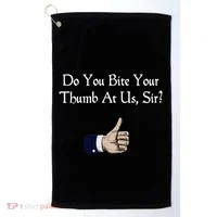 Do You Bite Your Thumb Shakespeare Golf Towel thumb 0
