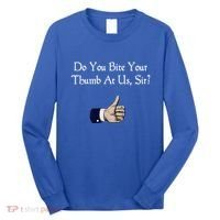 Do You Bite Your Thumb Shakespeare Long Sleeve Shirt thumb 0