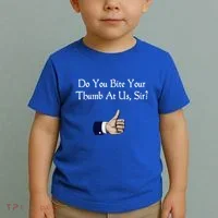 Do You Bite Your Thumb Shakespeare Toddler T-Shirt thumb 2