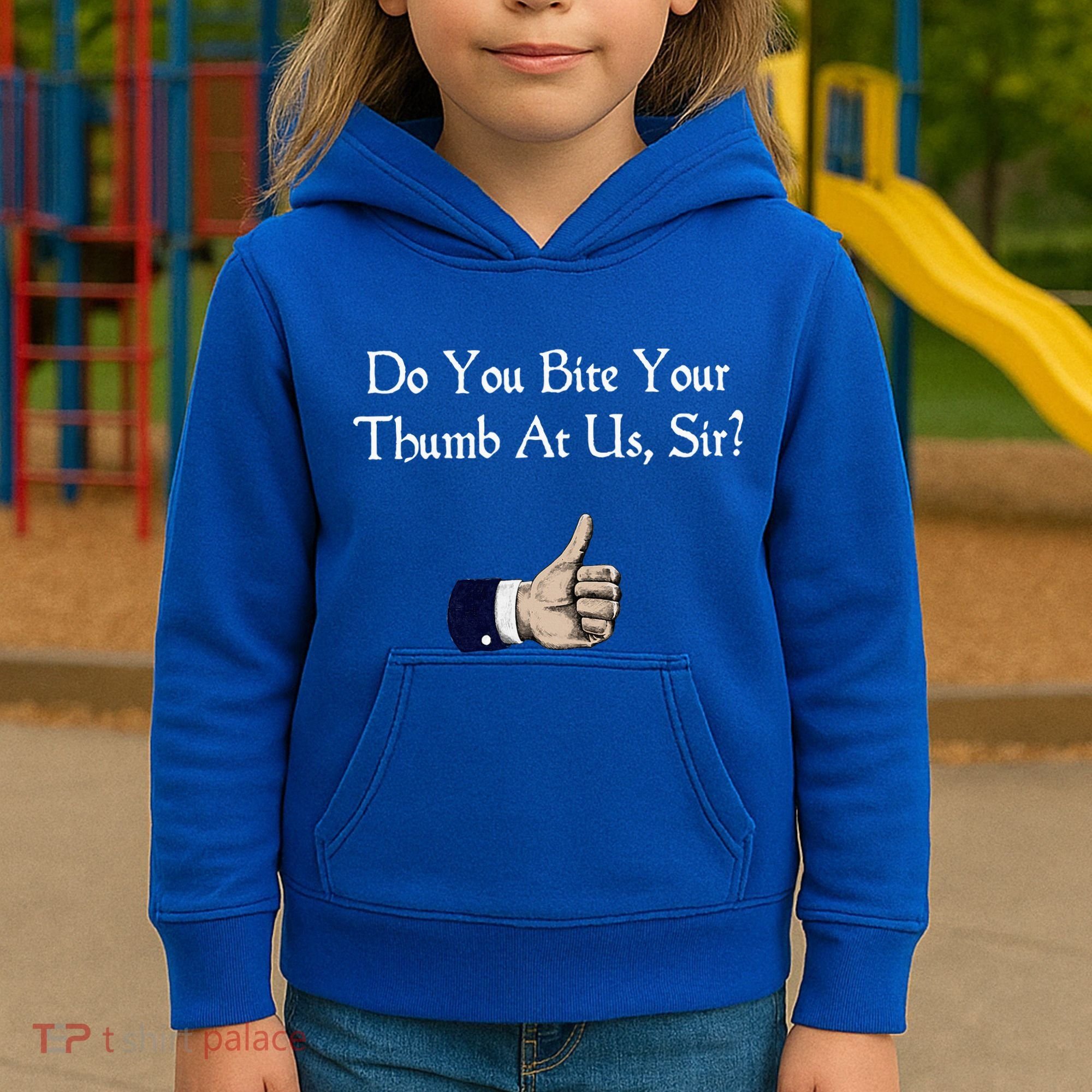 Do You Bite Your Thumb Shakespeare Kids Hoodie