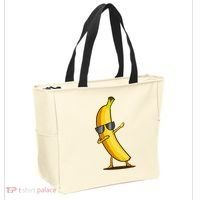 Dabbing Yellow Banana Dab Funny Dancing Fruit Tote Bag thumb 2