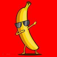 Dabbing Yellow Banana Dab Funny Dancing Fruit Santa Hat thumb 1