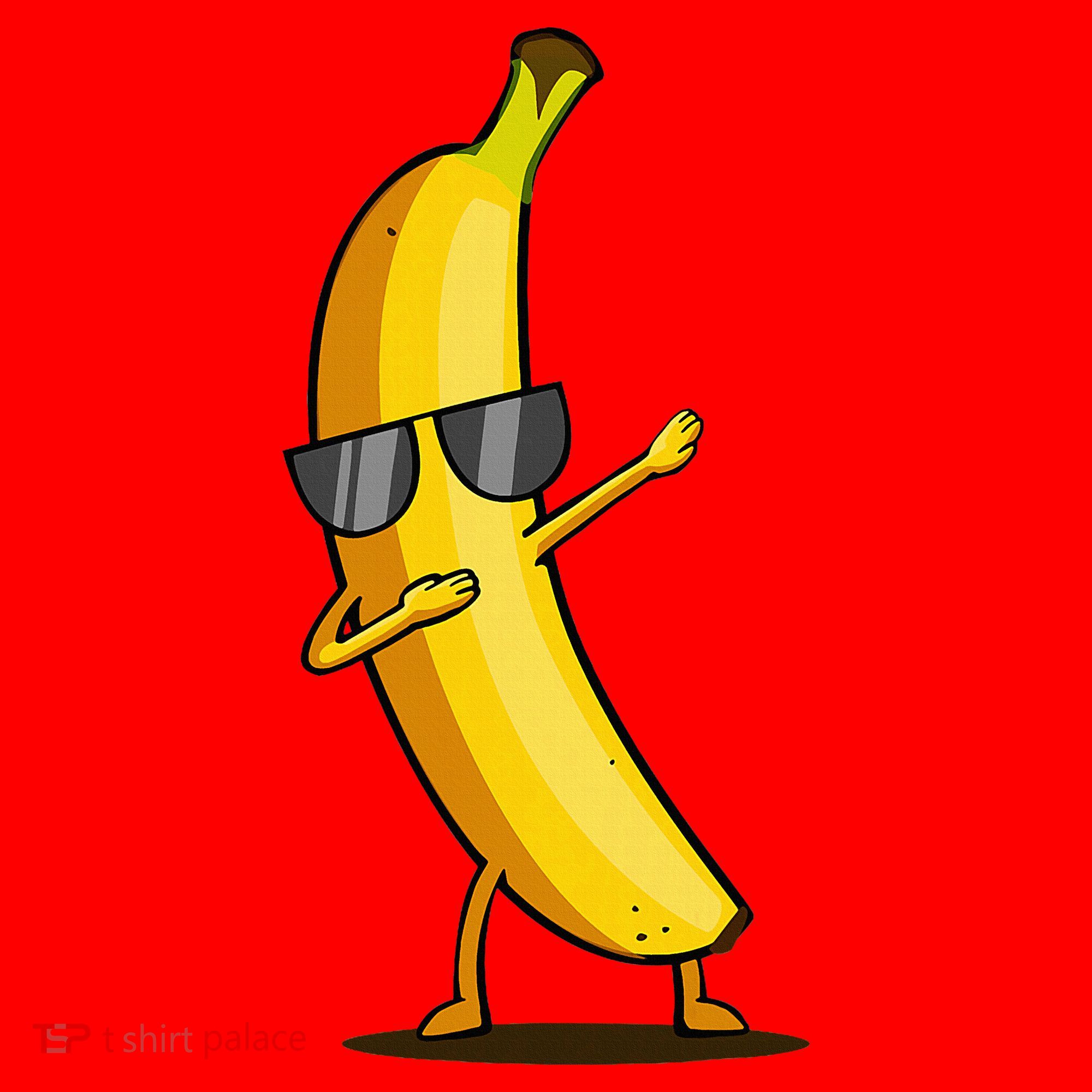 Dabbing Yellow Banana Dab Funny Dancing Fruit Santa Hat
