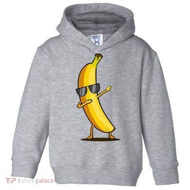 Dabbing Yellow Banana Dab Funny Dancing Fruit Toddler Hoodie