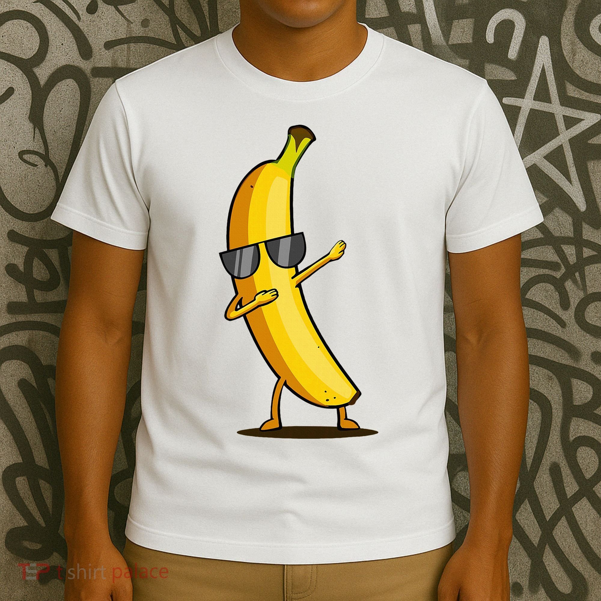Dabbing Yellow Banana Dab Funny Dancing Fruit T-Shirt