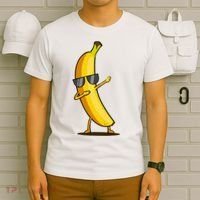 Dabbing Yellow Banana Dab Funny Dancing Fruit T-Shirt thumb 6