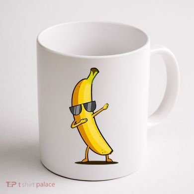 Dabbing Yellow Banana Dab Funny Dancing Fruit Coffee Mug back