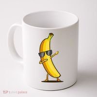 Dabbing Yellow Banana Dab Funny Dancing Fruit Coffee Mug thumb 0