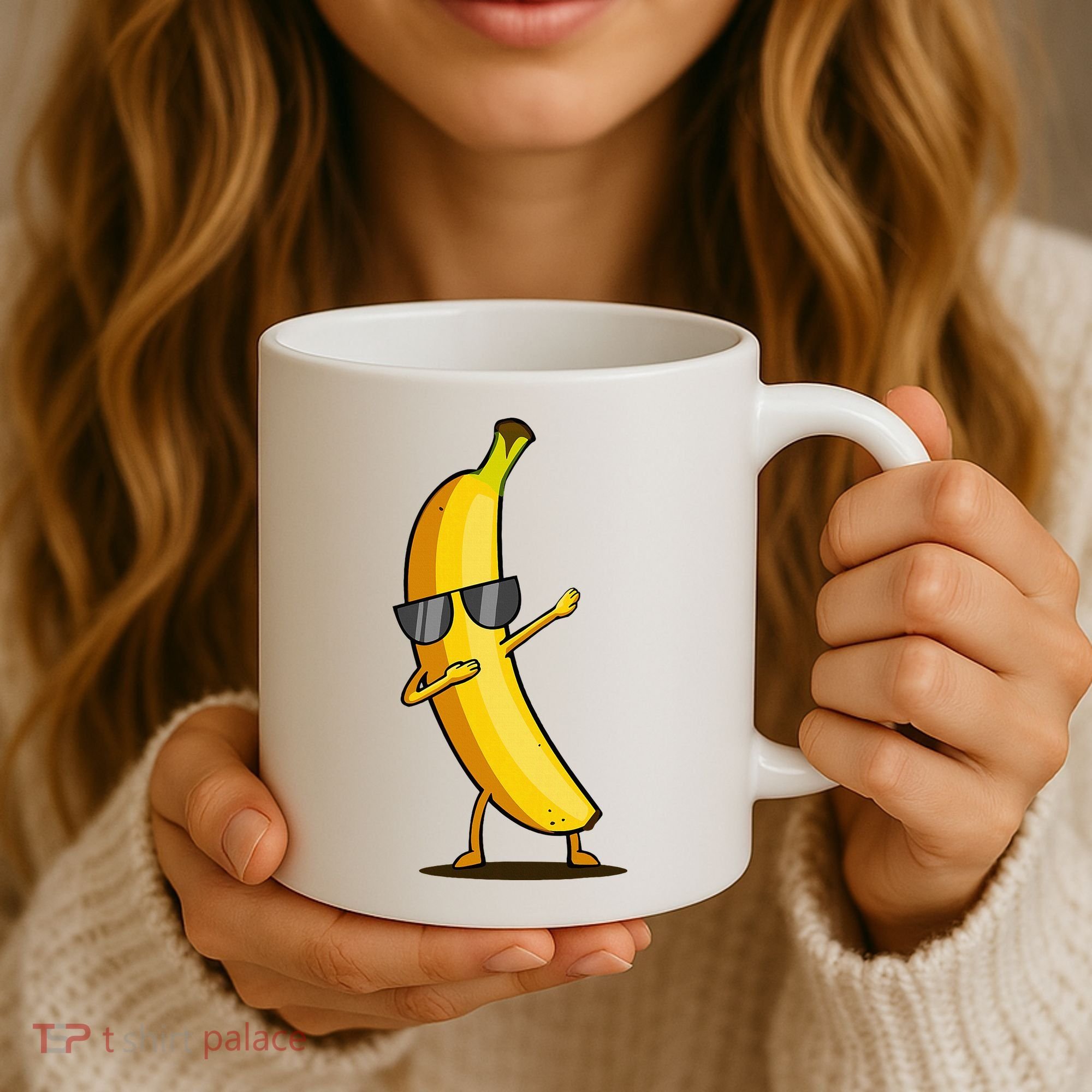 Dabbing Yellow Banana Dab Funny Dancing Fruit Coffee Mug