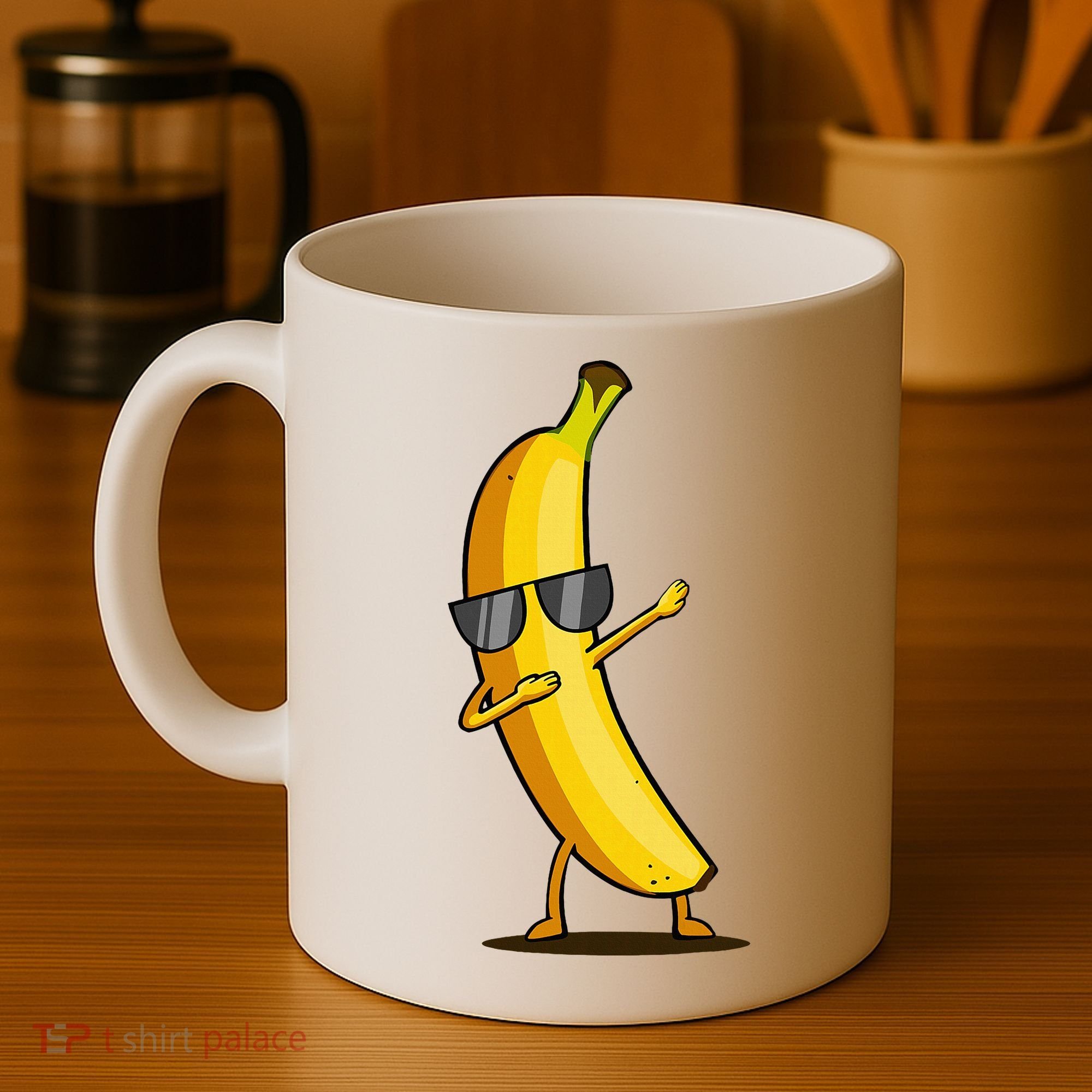 Dabbing Yellow Banana Dab Funny Dancing Fruit Coffee Mug