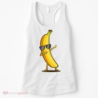 Dabbing Yellow Banana Dab Funny Dancing Fruit Women's Tank Top thumb 0