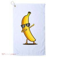 Dabbing Yellow Banana Dab Funny Dancing Fruit Golf Towel thumb 0