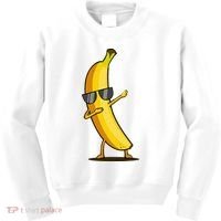 Dabbing Yellow Banana Dab Funny Dancing Fruit Kids Sweatshirt thumb 0