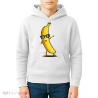Dabbing Yellow Banana Dab Funny Dancing Fruit Kids Hoodie thumb 4