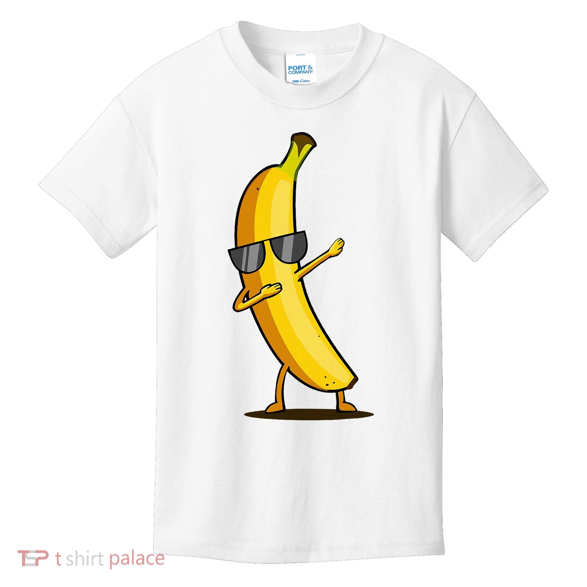 Dabbing Yellow Banana Dab Funny Dancing Fruit Kids T-Shirt