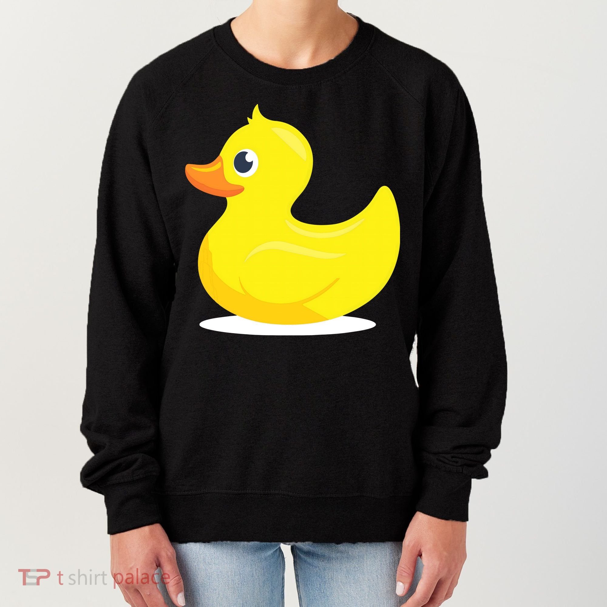 Duck Yelllow Cute Duckie Tee Great For Kids Women's Sweatshirt