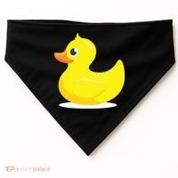 Duck Yelllow Cute Duckie Tee Great For Kids USA-Made Doggie Bandana thumb 0