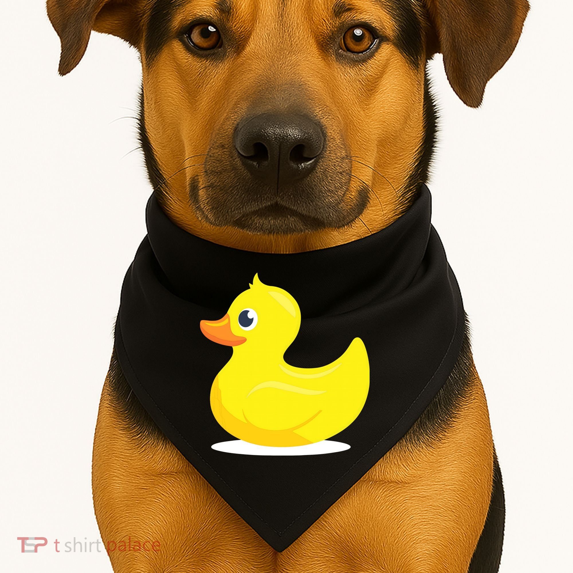 Duck Yelllow Cute Duckie Tee Great For Kids USA-Made Doggie Bandana