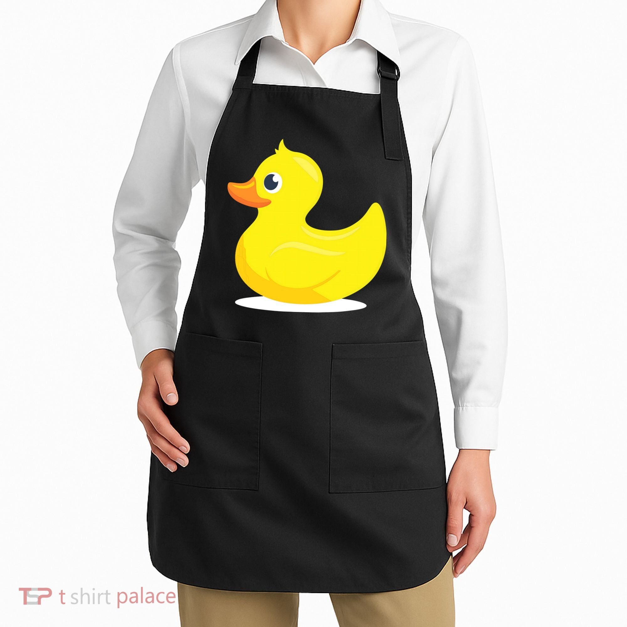 Duck Yelllow Cute Duckie Tee Great For Kids Apron