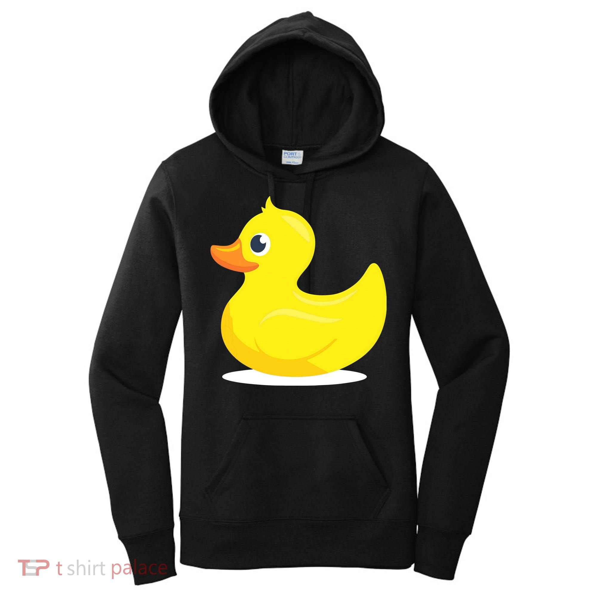 Duck Yelllow Cute Duckie Tee Great For Kids Women's Hoodie