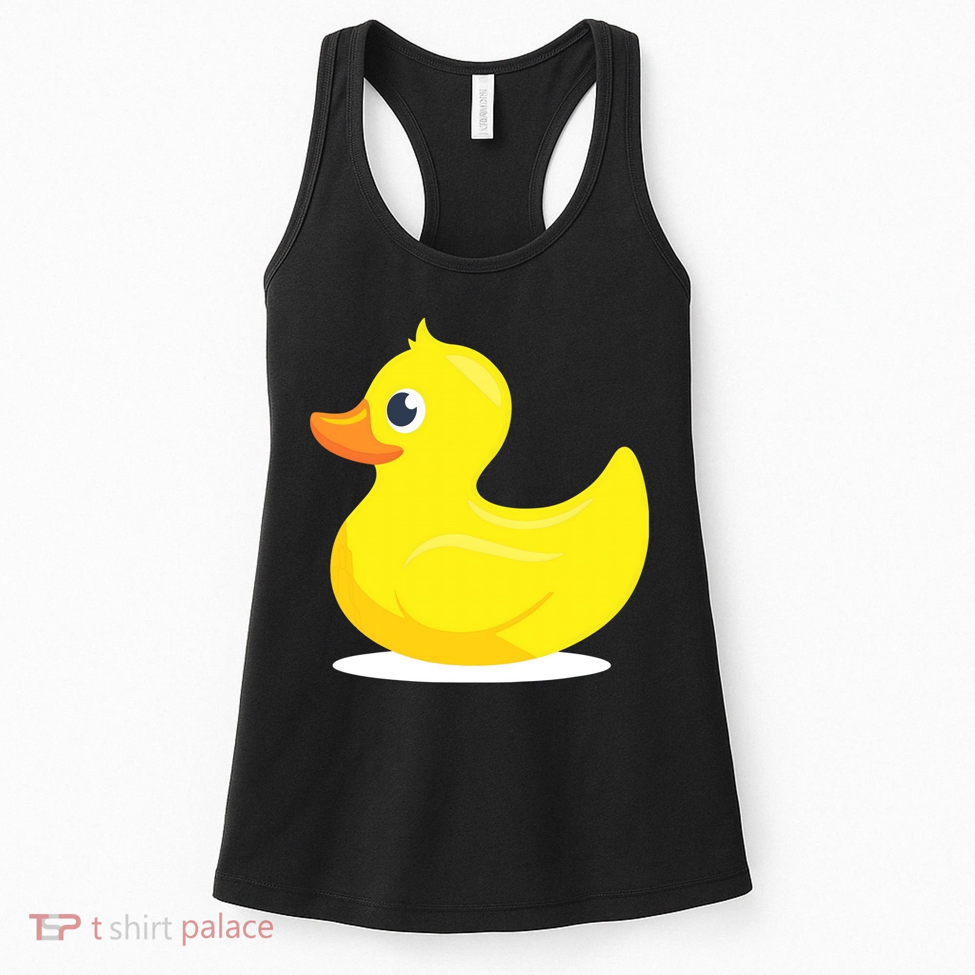 Duck Yelllow Cute Duckie Tee Great For Kids Women's Tank Top