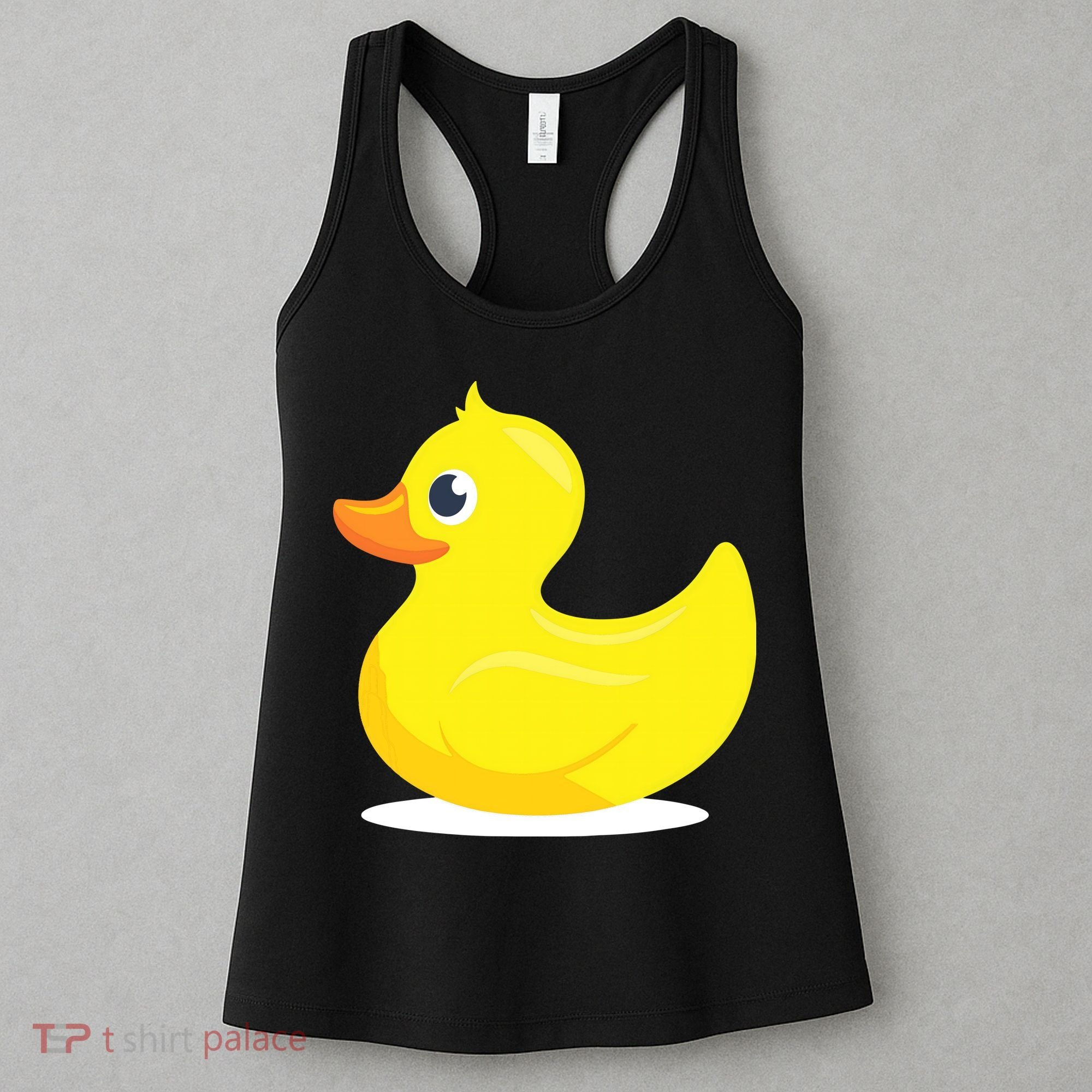 Duck Yelllow Cute Duckie Tee Great For Kids Women's Tank Top