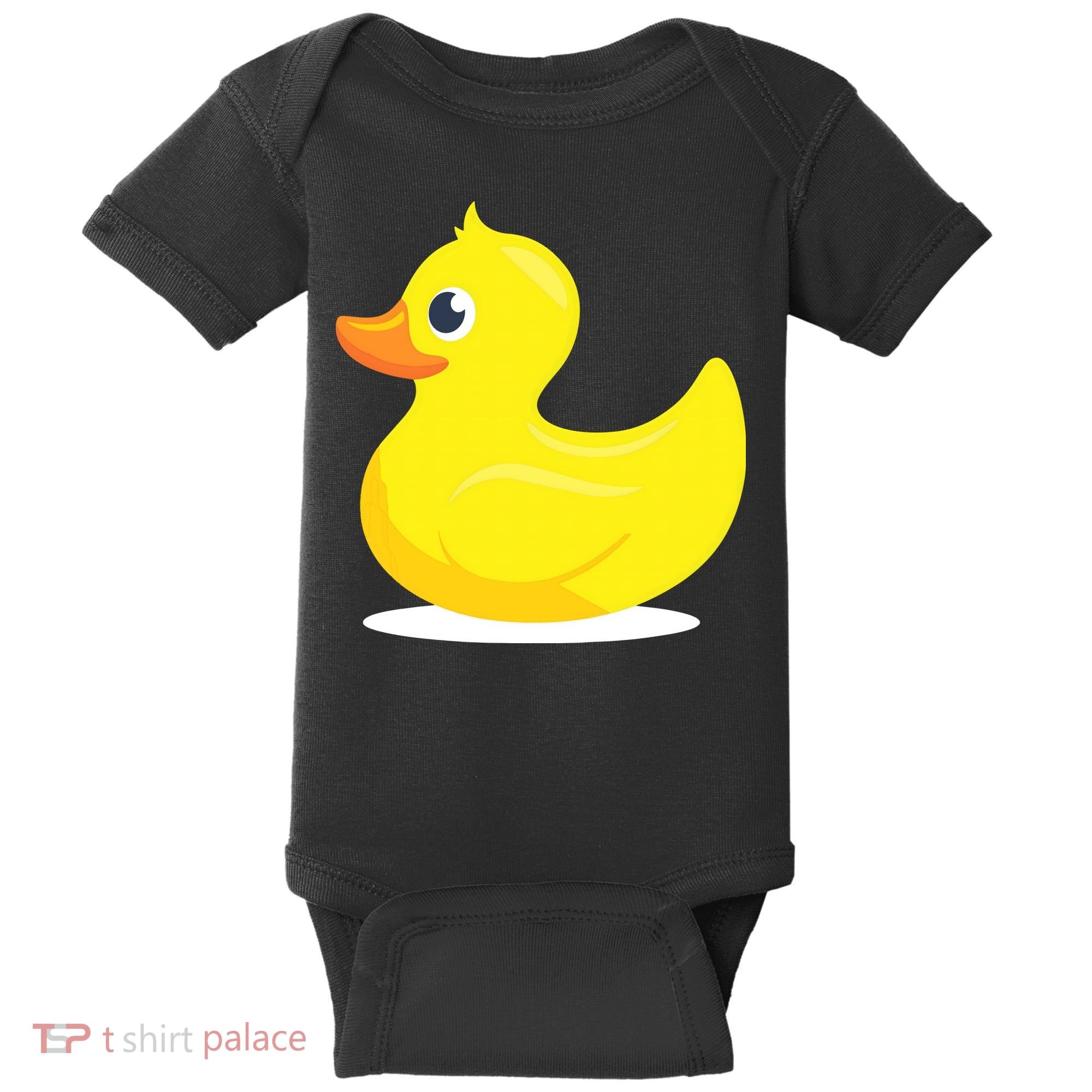 Duck Yelllow Cute Duckie Tee Great For Kids Baby Bodysuit
