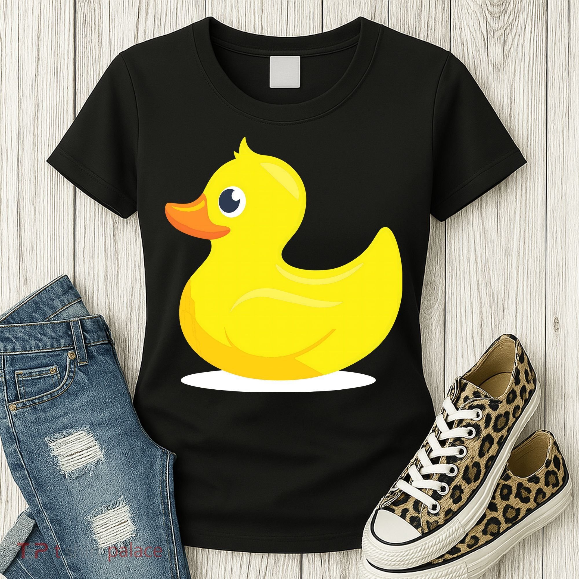 Duck Yelllow Cute Duckie Tee Great For Kids Women's T-Shirt