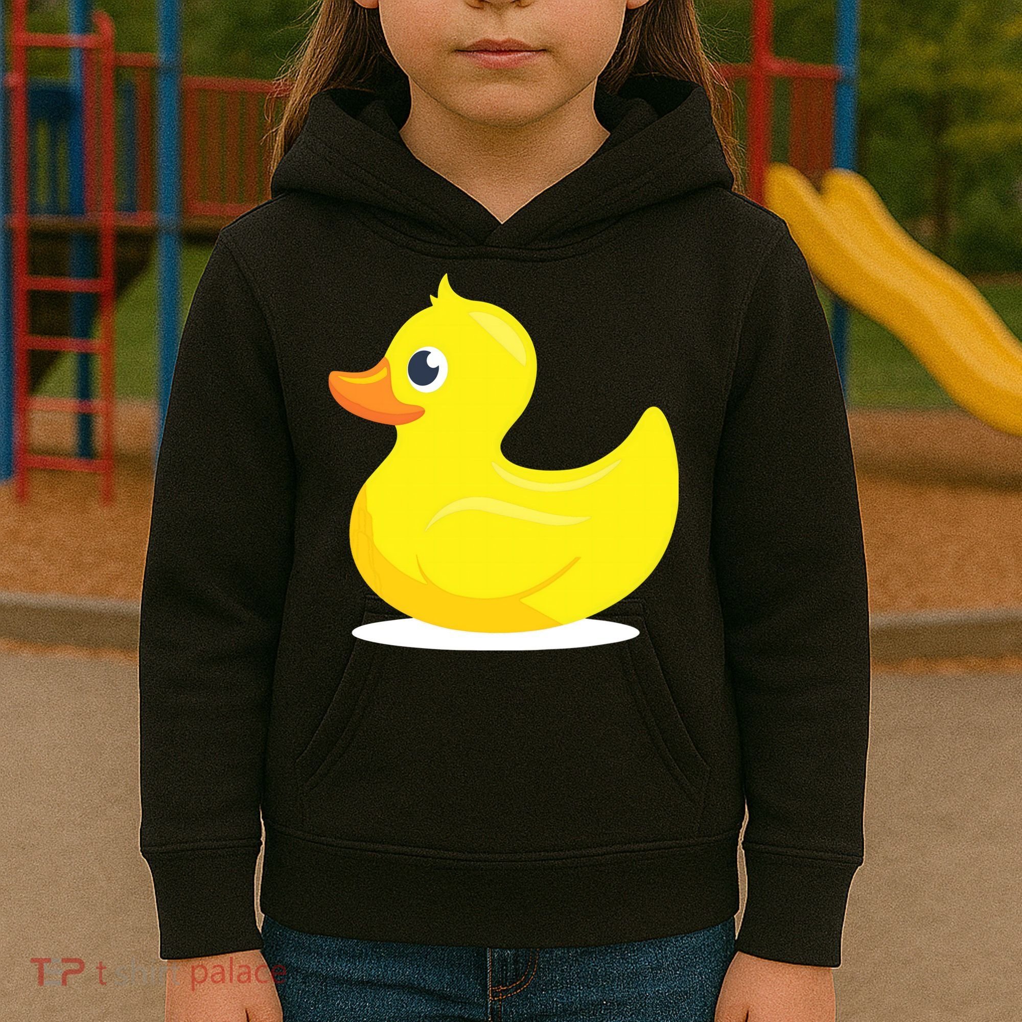 Duck Yelllow Cute Duckie Tee Great For Kids Kids Hoodie