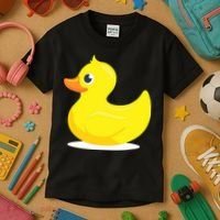 Duck Yelllow Cute Duckie Tee Great For Kids Kids T-Shirt thumb 3