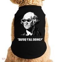 Dafuq y'all doing George Washington Doggie Tank thumb 0