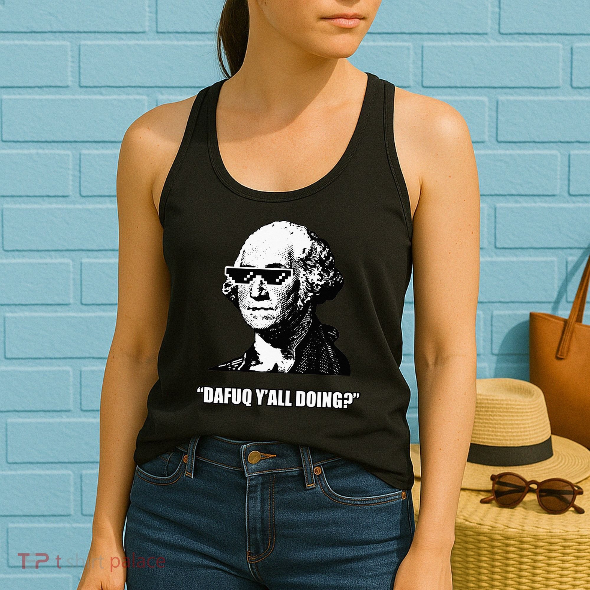 Dafuq y'all doing George Washington Women's Tank Top