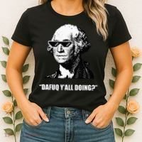 Dafuq y'all doing George Washington Women's T-Shirt thumb 2