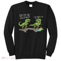 Did You Eat The Last Unicorn It Sparkled At Me! Dinosaur Sweatshirt thumb 0