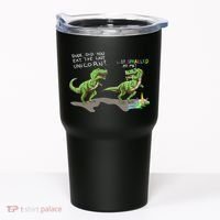Did You Eat The Last Unicorn It Sparkled At Me! Dinosaur Tumbler thumb 0