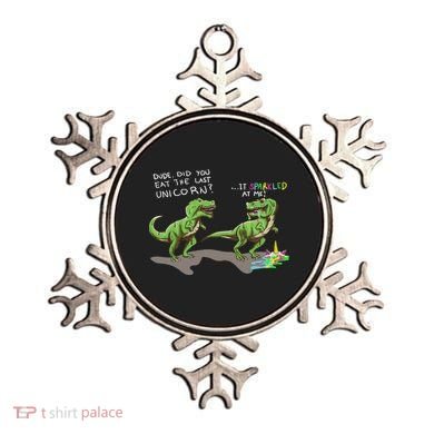 Did You Eat The Last Unicorn It Sparkled At Me! Dinosaur Ornament