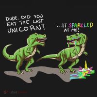 Did You Eat The Last Unicorn It Sparkled At Me! Dinosaur Baby Bodysuit thumb 2