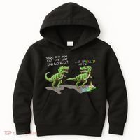 Did You Eat The Last Unicorn It Sparkled At Me! Dinosaur Kids Hoodie thumb 0