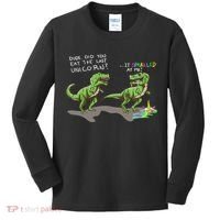 Did You Eat The Last Unicorn It Sparkled At Me! Dinosaur Kids Long Sleeve Shirt thumb 0