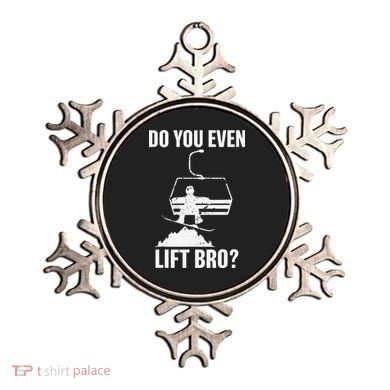 Do You Even Lift Bro Snowboard Snowboarding Funny Ornament