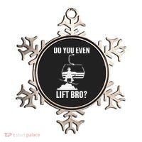 Do You Even Lift Bro Snowboard Snowboarding Funny Ornament thumb 0